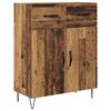 vidaXL Highboard Old Wood 69.5 x 34 x 180 cm Engineered Wood