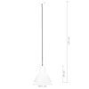 vidaXL Hanging Lamp 25 W White Round 28.5 cm E27