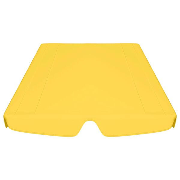 vidaXL Replacement Canopy for Garden Swing Yellow 188/168x145/110 cm