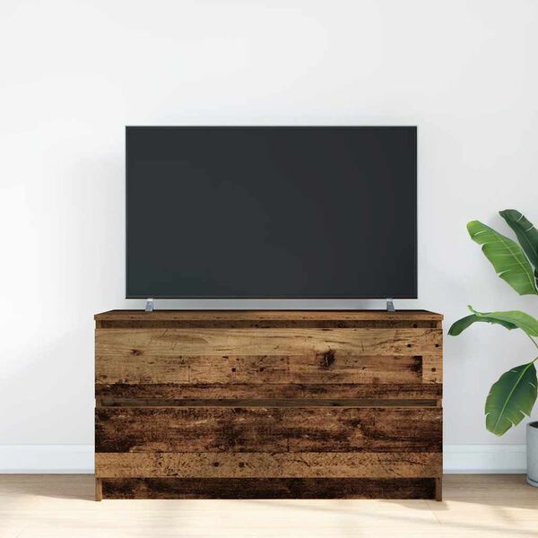 vidaXL TV Cabinet Old Wood 100x35x54 cm Engineered Wood