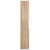 vidaXL Bathroom Cabinet Sonoma Oak 32x34x188.5 cm Engineered Wood