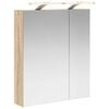 vidaXL Bathroom Mirror Cabinet Sonoma Oak 60 x 14.5 x 70 cm