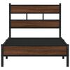 vidaXL Bed Frame without Mattress Brown Oak 100x190 cm Engineered Wood