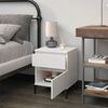 vidaXL Bedside Cabinet White 40x35x50 cm