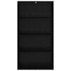 vidaXL Book Cabinet Black Oak 80 x 30 x 151.5 cm Engineered Wood