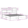 vidaXL Bookcase Bed without Mattress White 180x200 cm Super King Solid Wood Pine