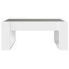 vidaXL Coffee Table with Infinity LED White 70x53x30 cm