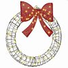 vidaXL Wreath Warm white 75 x 75 x 8 cm Rattan 60 LEDs