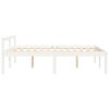 vidaXL Senior Bed without Mattress White 140x190cm Solid Wood Pine