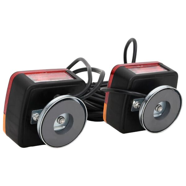 vidaXL Trailer Lights 2 pcs Red 10.5x7.5x10 cm 12V Classic Bulb