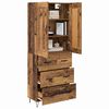 vidaXL Highboard Old Wood 69.5 x 34 x 180 cm Engineered Wood