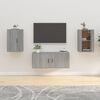 vidaXL 2 Piece Wall-mounted TV Cabinet Set Grey Sonoma 40x34,5x60 cm