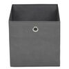 vidaXL Storage Boxes 4 pcs Non-woven Fabric 28x28x28 cm Grey