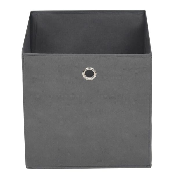 vidaXL Storage Boxes 4 pcs Non-woven Fabric 28x28x28 cm Grey