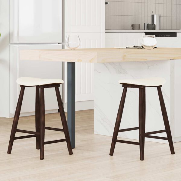 vidaXL Dining Chairs 2 pcs Light Brown 46 x 37 x 63 cm