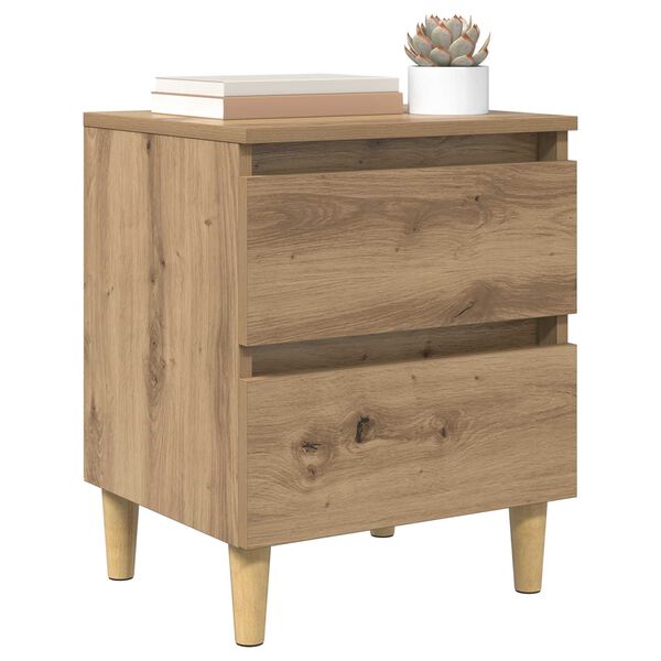 vidaXL Bed Cabinet Artisan Oak 40 x 35 x 50 cm Engineered Wood
