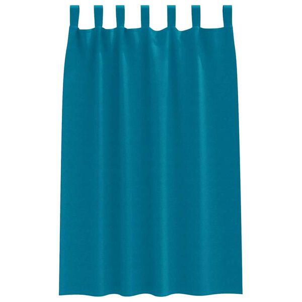 vidaXL Blackout Curtains with Rings 2 pcs Turquoise 175 x 140 cm