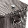 AXI Retro Cooler Wicker Look 76 L Black