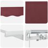 vidaXL Retractable Awning Manual Burgundy 250 x 200 cm Fabric