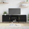 vidaXL TV Cabinet Black oak 150 x 30 x 50 cm Engineered wood