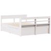 vidaXL Bed Frame without Mattress White 120x200 cm Solid Wood Pine