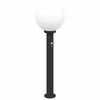 vidaXL Bollard Light with Sensor 80 cm Black IP44