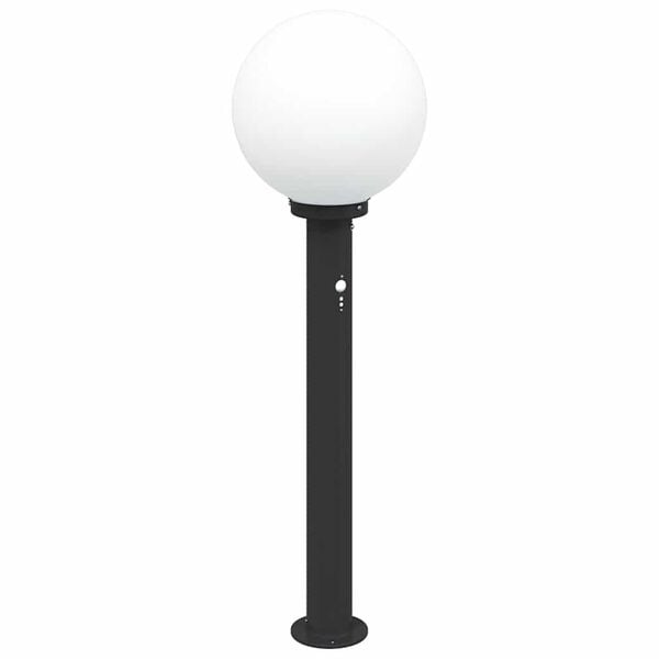 vidaXL Bollard Light with Sensor 80 cm Black IP44