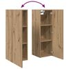 vidaXL TV Cabinet Set Wall-mounted 3 pcs Artisan Oak Engineered Wood