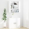vidaXL Wall Cabinet White 80x33x80 cm Engineered Wood