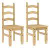 vidaXL 3 Piece Dining Set Panama Solid Wood Pine