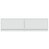 vidaXL TV Wall Cabinet with LED Lights White 140x31x38 cm