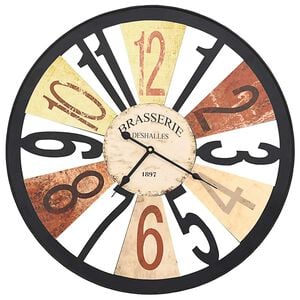vidaXL Wall Clock Metal 60 cm Multicolour