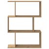 vidaXL Room Divider Bookcase 3-Tier Artisan Oak 70x24x97 cm Engineered Wood