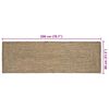 vidaXL Area Rugs Rectangular Natural and Black 80 x 200 cm Jute