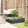 vidaXL Garden Planter Anthracite 100 x 100 x 50 cm Cold-rolled Steel