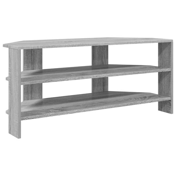 vidaXL Corner TV Cabinet Grey Sonoma 102x40.5x45cm Engineered Wood