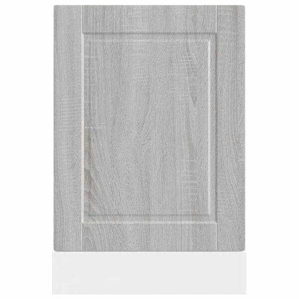 vidaXL Dishwasher Panel Porto Grey Sonoma 45x1,5x67 cm Engineered Wood