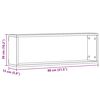 vidaXL Wall Shelf 4 pcs Old wood 80 x 15 x 26 cm Engineered wood