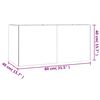 vidaXL Planter 80x40x40 cm Corten Steel