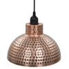 vidaXL Ceiling Lamps 2 pcs Semi-spherical Copper Colour