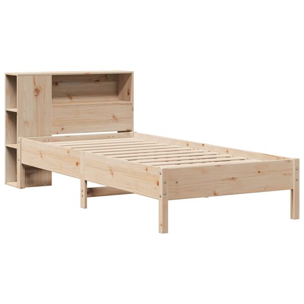 vidaXL Bookcase Bed without Mattress 100x200cm Solid Wood Pine