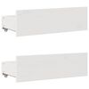 vidaXL Bed Frame without Mattress with Drawers White 140x200 cm Solid Wood Pine