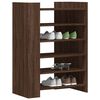 vidaXL Shoe Cabinet Brown Oak 74.5x37.5x100 cm Engineered Wood