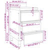 vidaXL Commercial Kitchen Cabinet with 3 Drawers 50x60x96 cm
