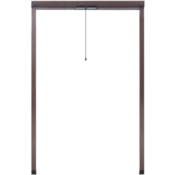 Brown Roll Down Insect Screen for Windows 120 x 170 cm