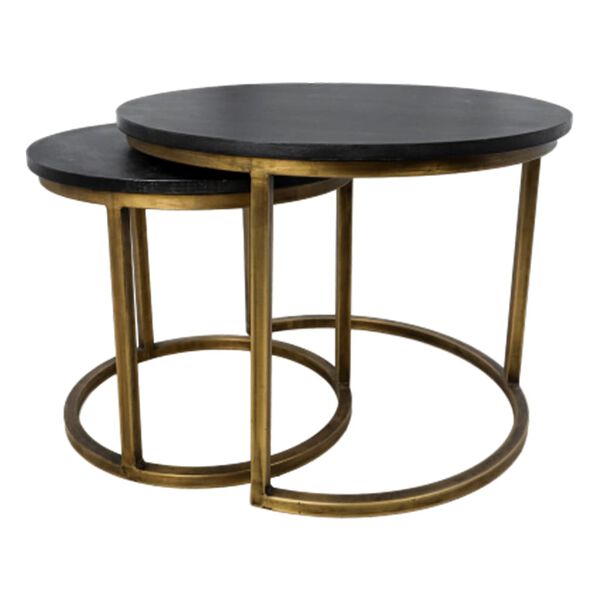HSM Collection 2 Piece Coffee Table Set Finnley Round