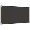 vidaXL Kitchen Backsplash 2 pcs Dark Grey 120 x 60 cm Tempered Glass