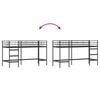vidaXL Kids'Loft Bed Frame Black 74.5 x 190 cm Steel