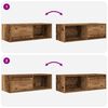 vidaXL TV Cabinets 2 pcs Old Wood 80x31x25.5 cm Engineered Wood