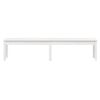 vidaXL 2-Seater Garden Bench White 203.5x44x45 cm Solid Wood Pine